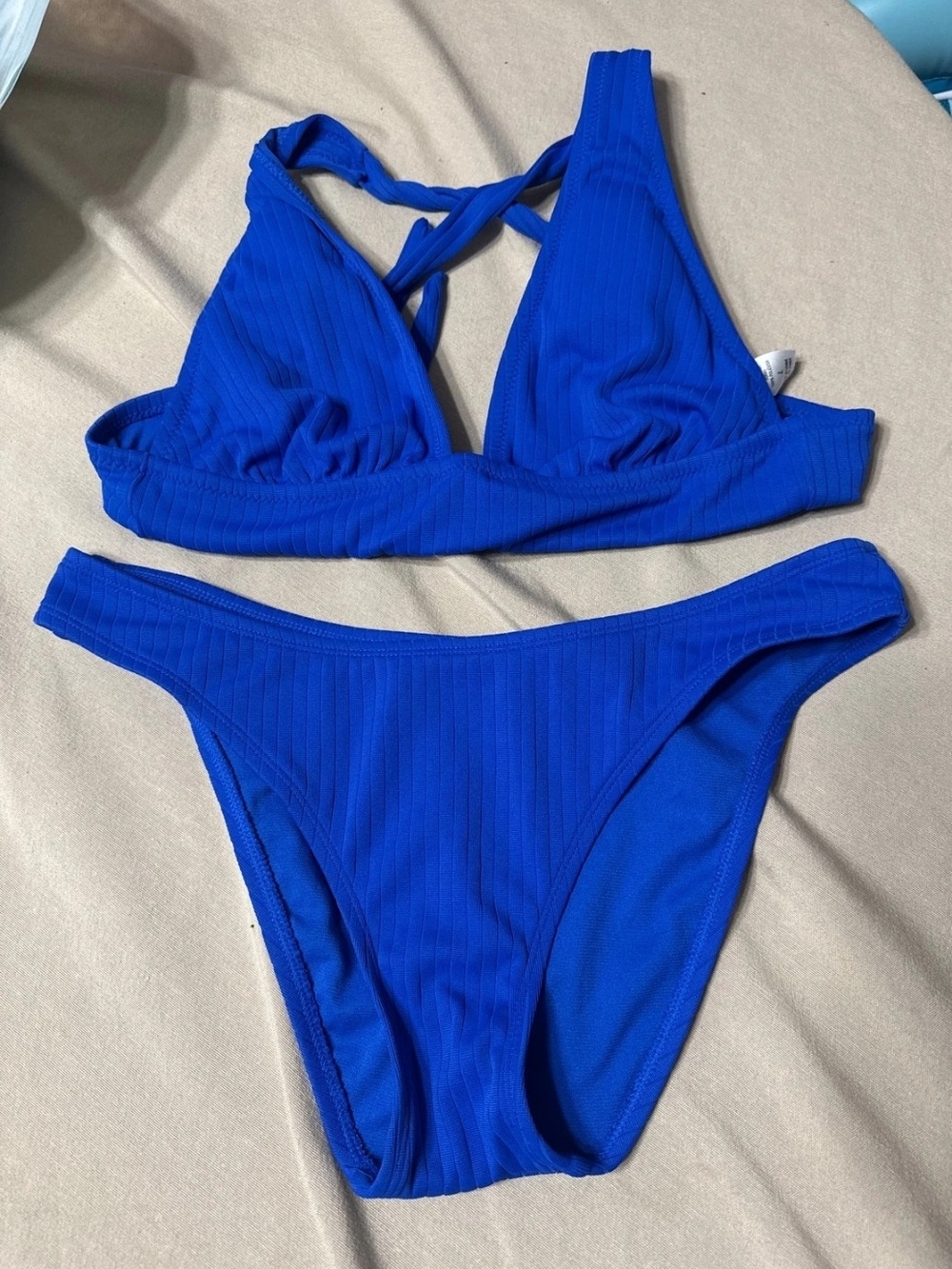 Target Royal Blue Ribbed Women's Bikini Two-Piece